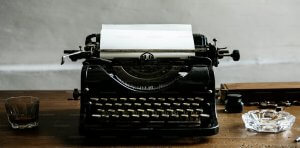 Old typewriter to compose a letter to the editor