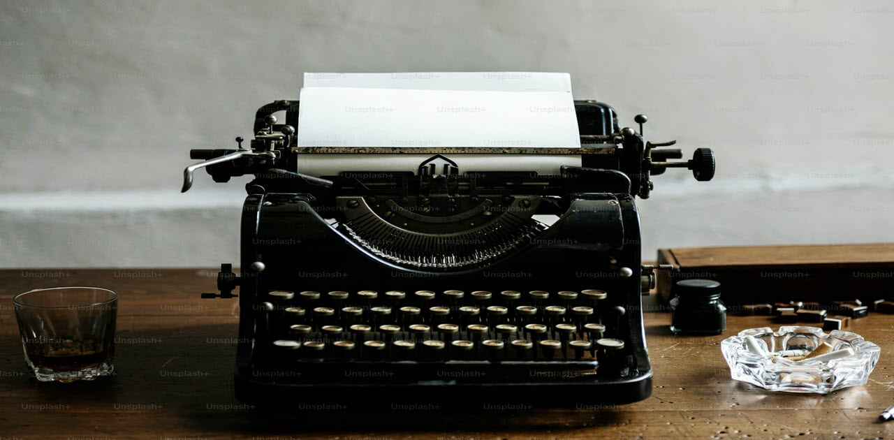 Old typewriter to compose a letter to the editor